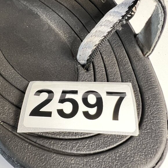 AIRWALK Strappy Sandals Womens Size 11 Adjustable Hood & Loop Strap Black‎ Gray - Picture 11 of 11